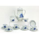 Wedgwood Georgetown Collection American Clipper part coffee service, the coffeepot 23.5cm high : For