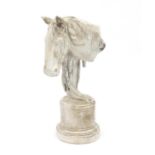 Horse head sculpture, 78cm high : For Further Condition Reports Please Visit Our Website