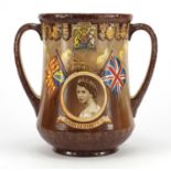 Royal Doulton loving cup commemorating the Coronation of Queen Elizabeth II, limited edition 745/