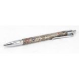 Sterling silver and enamel "Tribes of Israel" ballpoint pen : For Further Condition Reports Please