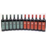 Twelve bottles of 2009 Leconfield red wine comprising six bottles of Merlot and six bottles of