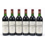 Six bottles of 1995 Chateau du Cartillon Haut-Medoc red wine :For Further Condition Reports Please