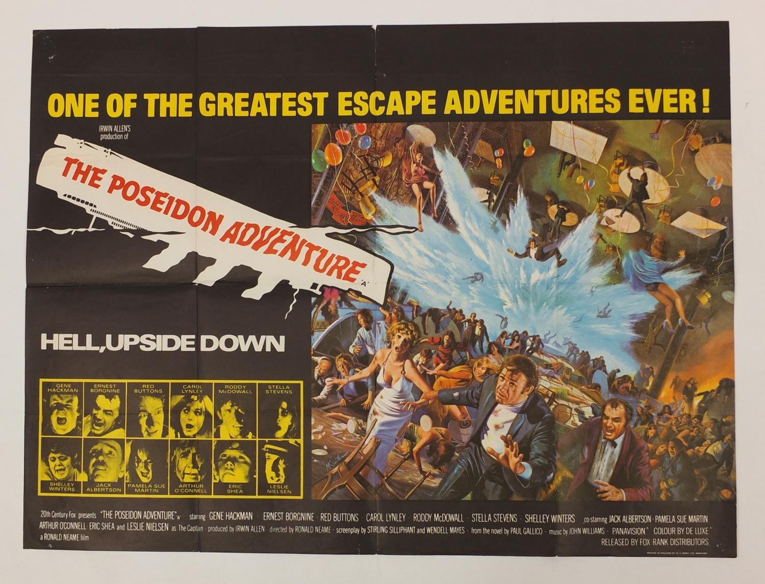 Two Vintage The Poseidon Adventure, UK quad film posters, printed by W E Berry, each 101.5cm x - Image 7 of 11