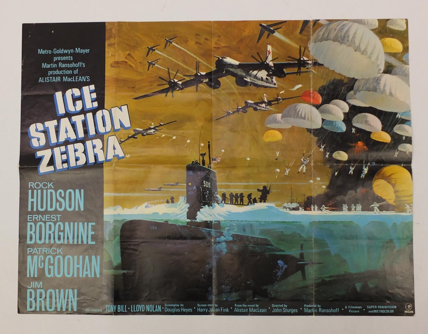 Two vintage Ice Station Zebra UK quad film posters, each 101.5cm x 76cm :For Further Condition - Image 5 of 7