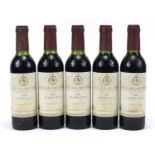 Five 37.5cl bottles of 1984 Chateau Lascombes Margaux red wine :For Further Condition Reports Please