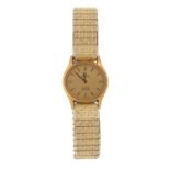 Ladies Omega De Ville quartz wrist watch, 22mm in diameter excluding the crown :For Further
