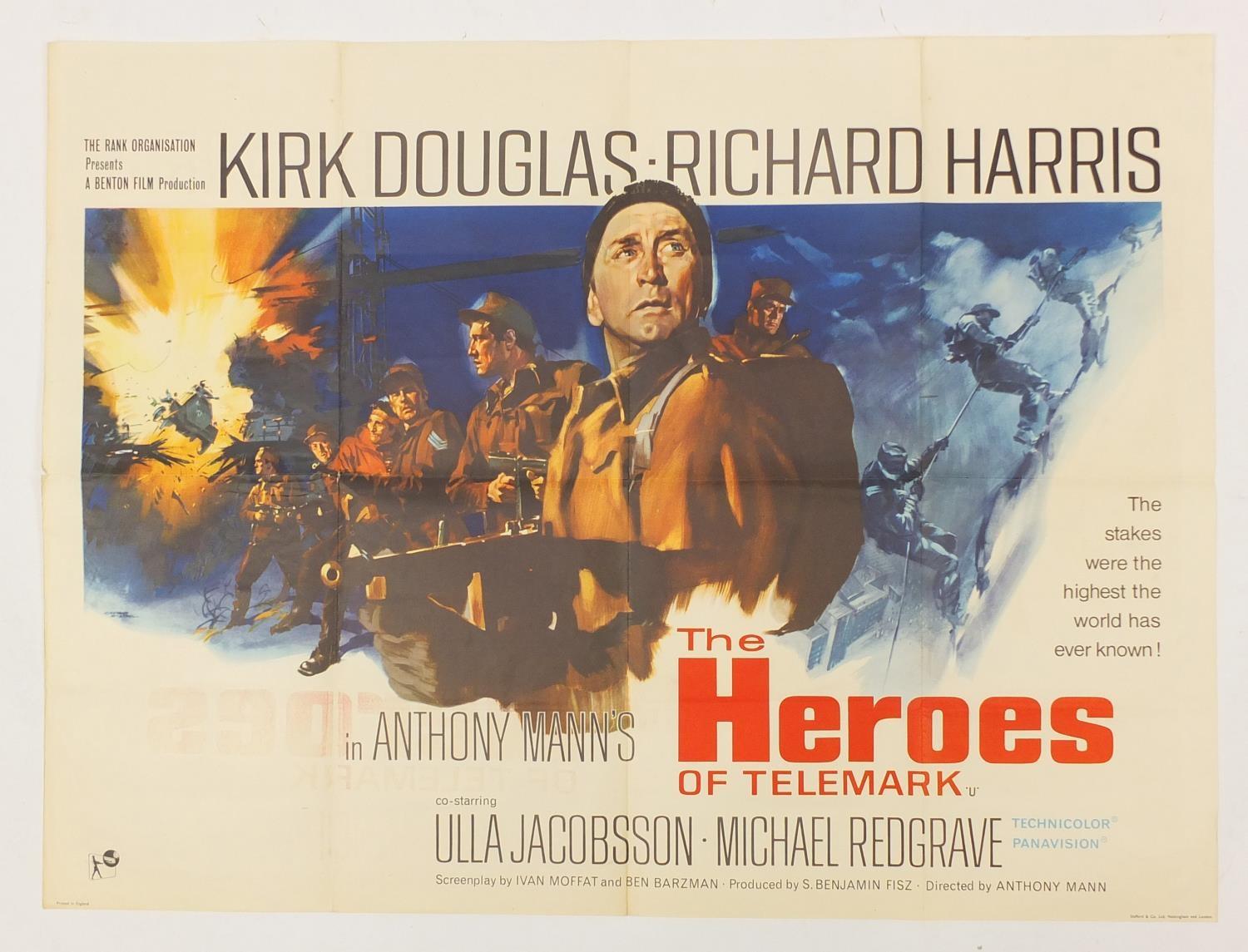 Two vintage The Heroes of Telemark UK quad film posters, printed in England, Stafford & Co, each - Image 7 of 11