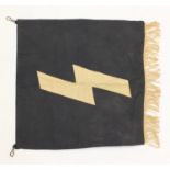 German military interest DJ trumpet banner, 46cm x 46cm :For Further Condition Reports Please