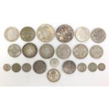 Victorian and later British coinage including 1892 and 1899 crowns, 234g :For Further Condition