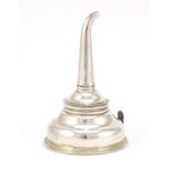 Georgian silver wine funnel, indistinct marks AB London, 12cm in length, 56.6g :For Further