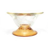 Whitefriars style art glass bowl, 15cm high x 25cm in diameter :For Further Condition Reports Please