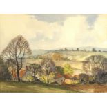 Montague Webb - Edgeware Farm, Cornwall, watercolour, mounted and framed, 44cm x 33cm :For Further