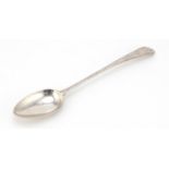 18th Century Irish silver basting spoon by Joseph Cullen, Birmingham 1766, 30cm in length, 120.0g :