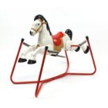 Vintage Mobo tin rocking horse, 83cm high :For Further Condition Reports Please visit Our Website,
