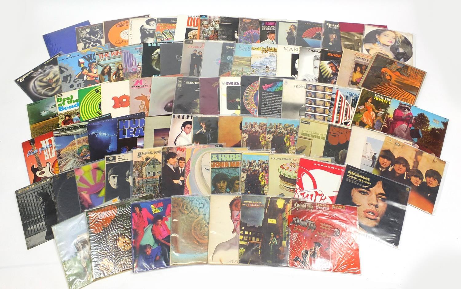 Vinyl LPs including The Beatles, The Rolling Stones, Pink Floyd, David Bowie and The Kinks :For