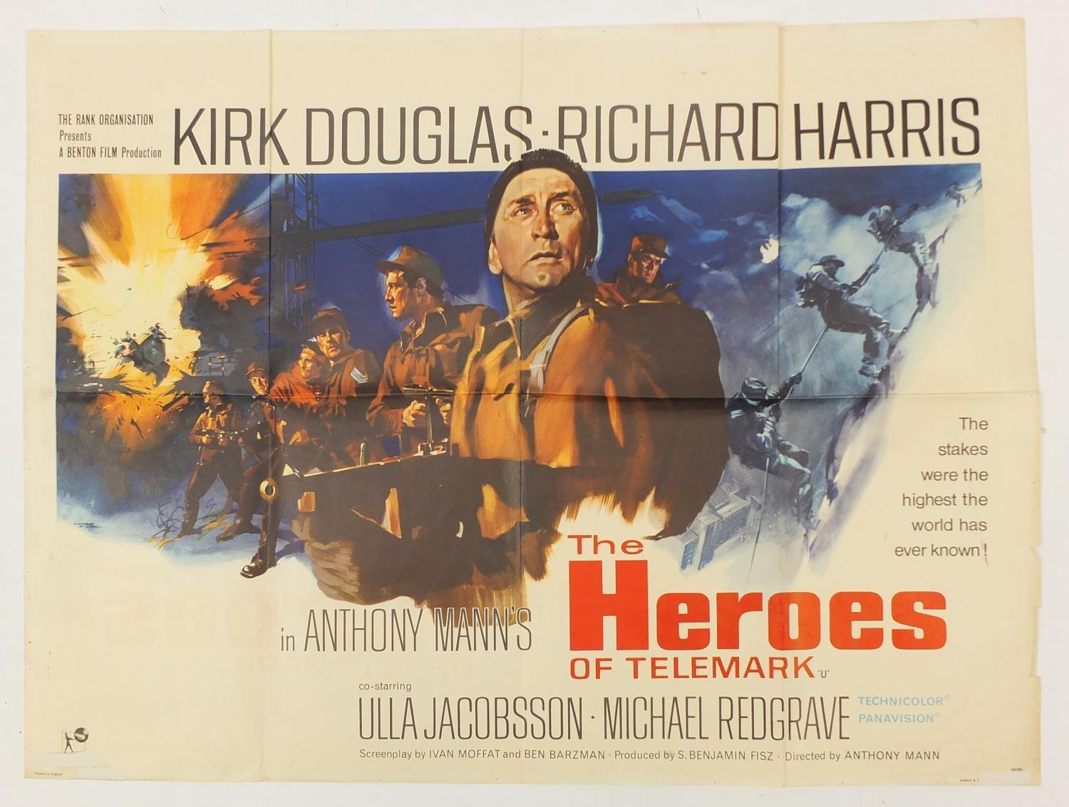 Two vintage The Heroes of Telemark UK quad film posters, printed in England, Stafford & Co, each - Image 2 of 11