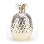 Novelty silver plated ice bucket in the form of a pineapple, 33cm high :For Further Condition