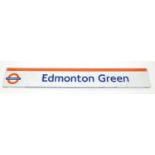 Large London overground Edmonton Green railway sign, 210cm x 30cm :For Further Condition Reports