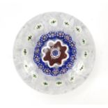 19th century Baccarat millefiori paperweight with butterfly canes, 8cm in diameter :For Further