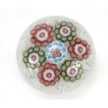 19th century Baccarat millefiori paperweight, 8cm in diameter :For Further Condition Reports