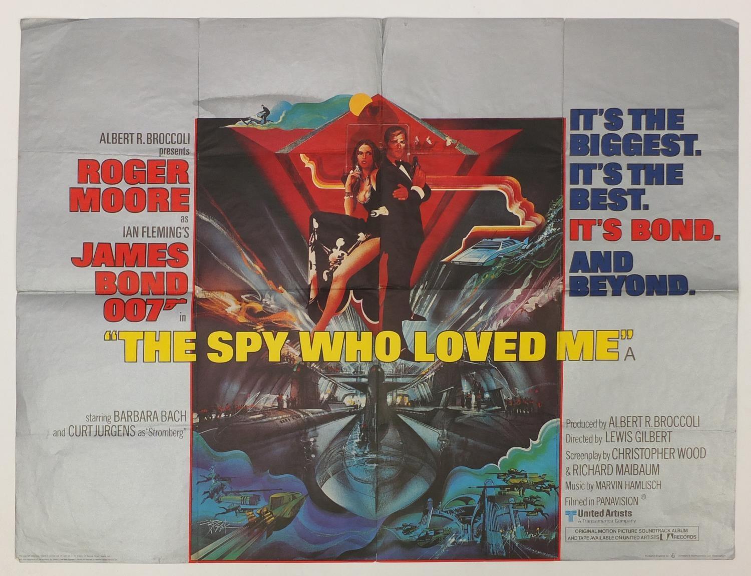 Vintage James Bond 007 The Spy Who Loved Me UK quad film poster, printed by Lonsdale &