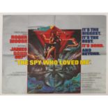 Vintage James Bond 007 The Spy Who Loved Me UK quad film poster, printed by Lonsdale &