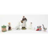 Collectable china including Royal Doulton figurine Country Lass HN1991, Wade Collecteenie, Wade