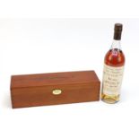 Bottle of Franois de Marange petite Champage Cognac, dated 21st October 2008 with wooden crate :
