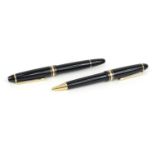 Mont Blanc Meisterstuck Pix roller ball and ball point pen, serial numbers XN1227275 and