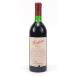 Bottle of vintage 1981 Penfold's Grange Bin 95 Shiraz red wine, bottled 1983 :For Further