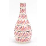 Poole pottery free form vase by Alan White and Patricia Wells, impressed and factory marks to the