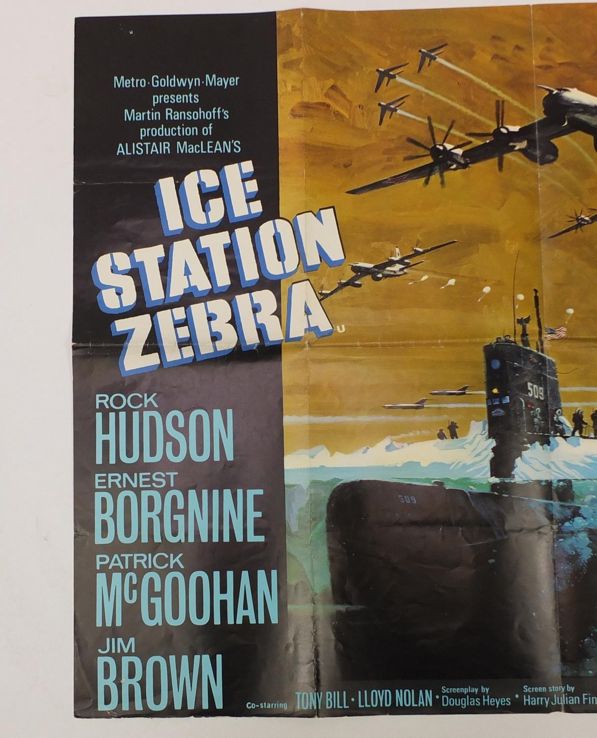 Two vintage Ice Station Zebra UK quad film posters, each 101.5cm x 76cm :For Further Condition - Image 3 of 7