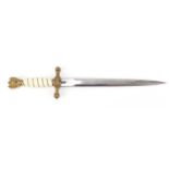 German military interest Naval dagger with steel blade, 37.5cm in length :For Further Condition