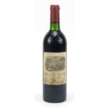 Bottle of 1984 Moulin des Carruades Rothschild Pauillac red wine :For Further Condition Reports