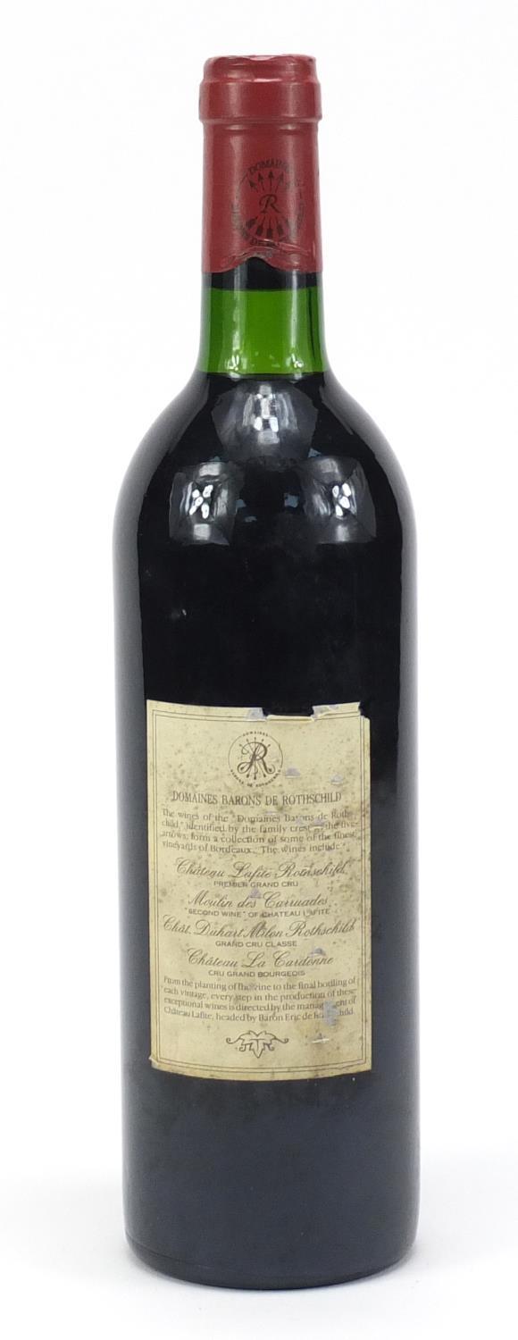 Bottle of 1984 Moulin des Carruades Rothschild Pauillac red wine :For Further Condition Reports - Image 2 of 2