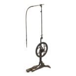 Antique dentists treadle drill with cast iron base, 128cm high :For Further Condition Reports Please