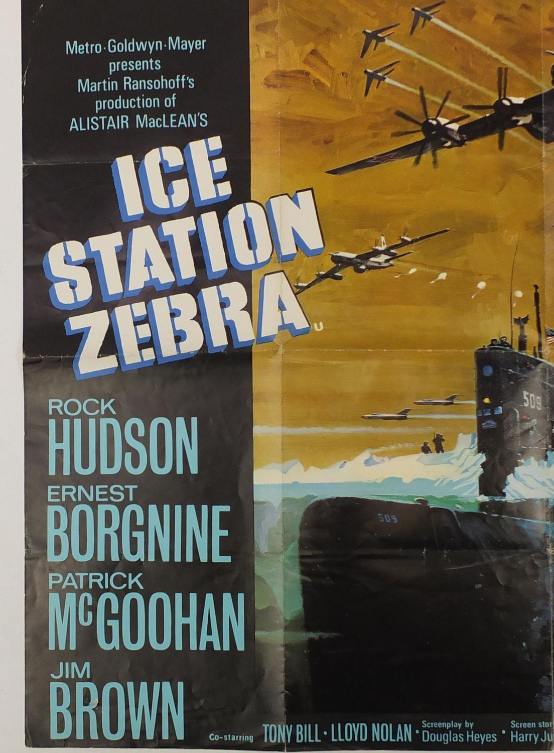Two vintage Ice Station Zebra UK quad film posters, each 101.5cm x 76cm :For Further Condition - Image 6 of 7