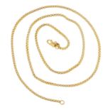 9ct gold necklace, 60cm in length, 15.5g :For Further Condition Reports Please visit Our Website,