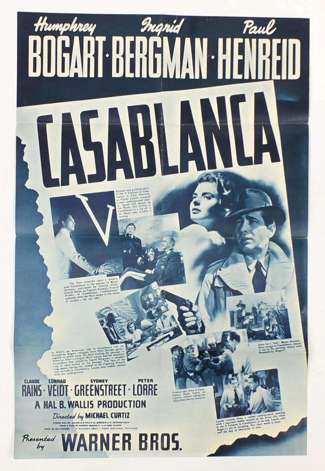 Twenty vintage UK quad and one sheet film posters including Casablanca, Capricorn One, Black Hole, - Image 8 of 78