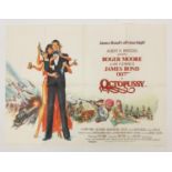 Vintage James Bond 007 Octopussy UK quad film poster, printed by Lonsdale & Bartholomew, 101.5cm x