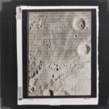 1967 NASA LRC Lunar orbiter, gelatin silver print, mounted and framed, 25.5cm x 25.5cm :For