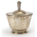 Art Deco style silver sugar bowl and cover, BRC London 1971, 12cm high, approximate weight 324.4g :