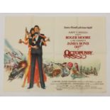 Vintage James Bond 007 Octopussy UK quad film poster, printed by Lonsdale & Bartholomew, 101.5cm x