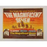 Vintage The Magnificent Seven UK quad film poster, printed in England Stafford & Co, 101.5cm x