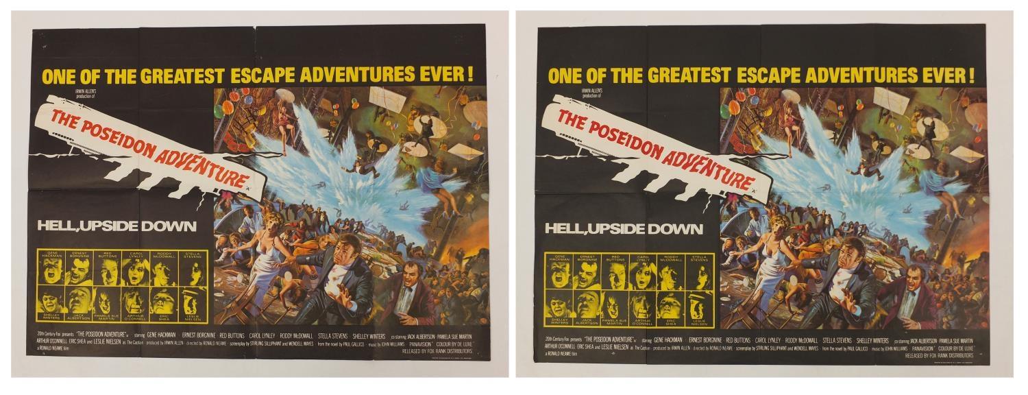 Two Vintage The Poseidon Adventure, UK quad film posters, printed by W E Berry, each 101.5cm x