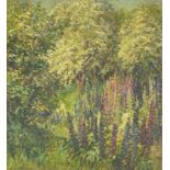 Attributed to Henri Martin - Fleurs a Marquayrol, oil on canvas, framed, 65cm x 60cm :For Further