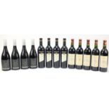 Thirteen bottles of red wine comprising four bottles of 2010 Chalk Hill Luna Shiraz, Four bottles of