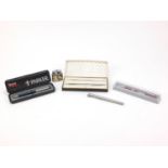 Vintage and later pens and an erotic lighter including a boxed Parker 45 set : For Further Condition