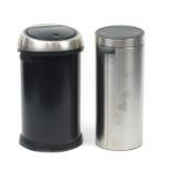 Two Brabantia bins : For Further Condition Reports Please visit Our Website, Updated Daily