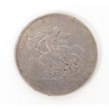 George III 1818 silver crown : For Further Condition Reports Please visit Our Website, Updated